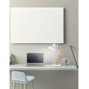 Nova Luce Lila - tafellamp - 59 cm - wit en bruin