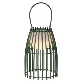 Lucide Fjara - oplaadbare buiten tafellamp - 17 x 17,5 x 25 cm - 0,3W LED incl. - IP44 - groen