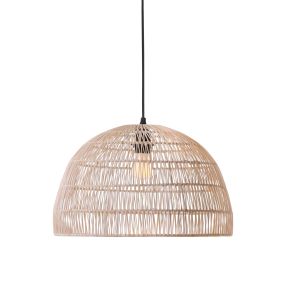 Nova Luce Melody - hanglamp - Ø 40 x 250 cm - bruin en zwart