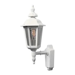 Konstsmide Pallas Up - buiten wandlamp - 18 x 23 x 48 cm - IP23 - mat wit