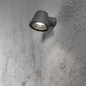 Konstsmide Trieste - wandverlichting - 16 x 11 x 11,5 cm - IP44 - antraciet