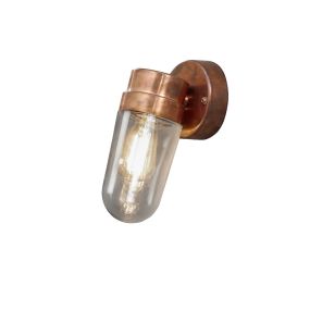 Konstsmide Vega - buiten wandverlichting - 11,5 x 18,5 x 24,5 cm - IP54 - koper