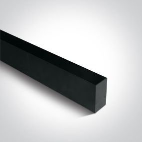 ONE Light magnetisch railsysteem MAXI - opbouwprofiel - 3 meter - 7,5 x 5 cm - zwart