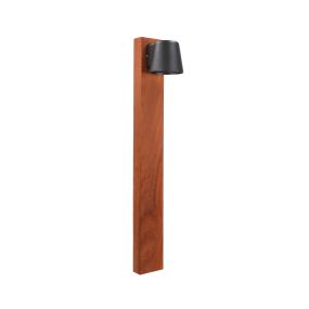 Lichtkoning Padoek Teichos - tuinpaal -15 x 8,8 x 70 cm + 30 cm voet - IP54 - zwart en padoek
