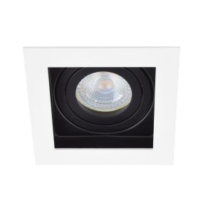 Projectlight Bloq 1 - inbouwspot - 100 x 100 mm, 92 x 92 mm inbouwmaat - wit en zwart