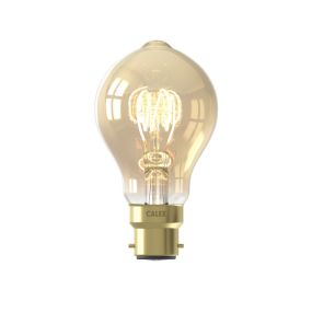 Calex LED lamp - Ø 6 x 10,8 cm - B22 - 4,3W - dimbaar - 2100K - amber