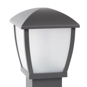 Faro Wilma - sokkellamp - 17 x 17 x 27 cm - IP44 - donkergrijs