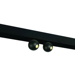 ONE Light magnetisch railsysteem MINI, MIDI & MAXI - railspot 2L - Ø 5,4 x 8 cm - 2 x 7W LED incl. - zwart
