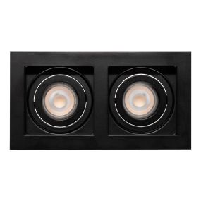 Projectlight Bloq 2L - inbouwspot - 180 x 100 mm, 171 x 92 mm inbouwmaat - zwart
