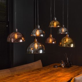 Vico Bicolor 7L - hanglamp - 140 x 50 x 150 cm - artic zwart