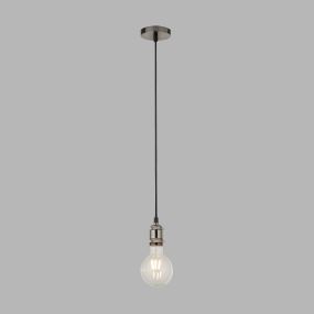 Searchlight Suspension - hanglamp - Ø 9,8 x 150 cm - satijn zilver