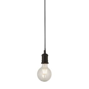 Searchlight Suspension - hanglamp - Ø 9,8 x 150 cm - mat zwart