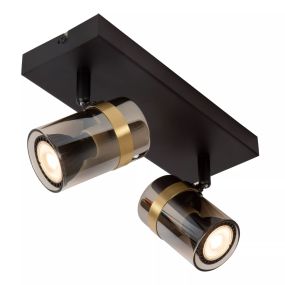 Lucide Upton - opbouw spot 2L - 26 x 9,5 x 12,5 cm - gerookt