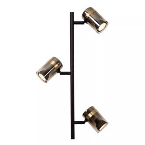 Lucide Upton - vloerlamp - Ø 23 x 154 cm - gerookt