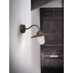 Nordlux Luxembourg - buiten wandverlichting - 27,5 x 27 cm - IP54 - roestig