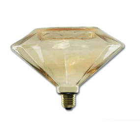 Segula LED lamp - Floating Diamond - Ø 20 x 17 cm - E27 - 8W dimbaar - 1900K - amber