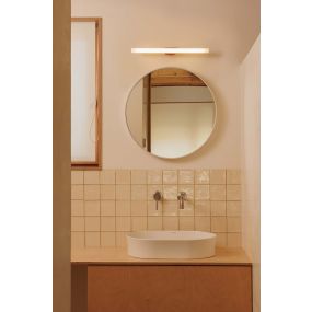 Faro Calma - wandverlichting - 50 x 5,5 cm - 7W LED incl. - IP44 - terracotta