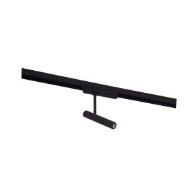Maxlight Pistol – railspot - 3-fase railsysteem - 16,8 x 3 x 25 cm - 12W LED incl. - zwart