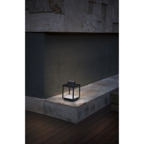 Faro Task - draagbare lampen - 18 x 18 x 26,8 cm - 5W LED incl. - IP54 - donkergrijs