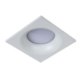 Lucide Ziva - inbouwspot - 85 x 85 mm, Ø 75 mm inbouwmaat - IP44 - wit