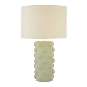 Searchlight Crazy - tafellamp - Ø 38 x 54 - groen en grijs