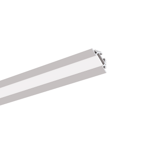 Klus Pac-alu - hoek ledprofiel - 3,04 cm breed met 1,31cm vensterbreedte - geanodiseerd zilver