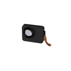 Nova Luce Kedros - tafellamp -  14 x 11 x 5 cm - 3W dimbare LED incl. - zwart
