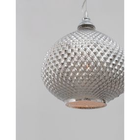 Nova Luce Boho - hanglamp - Ø 28 x 120 cm - chroom