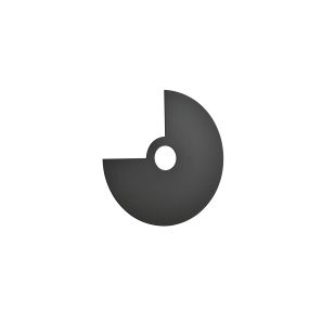 Artdelight Moon - accessoire ring - Ø 24cm - zwart