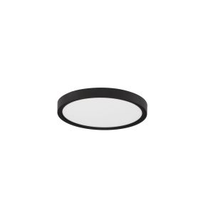 Nova Luce Dixie CCT - plafondlamp - Ø 22 x 2,5 cm - 18W LED incl. - zandzwart