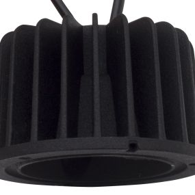 Nova Luce Cob - LED module - Ø 6,3 x 3,8 cm - 10W LED incl. niet dimbaar - IP44 - zwart - witte lichtkleur
