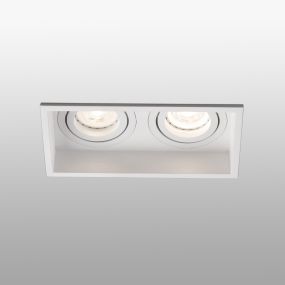 Faro Hyde - inbouwspot - 171 x 89 mm, 165 x 83 mm inbouwmaat - mat wit