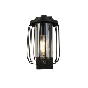Searchlight Reed - buiten wandlamp met PIR-sensor - 26 x 39 cm - IP44 - zwart