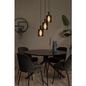 Lucide Lambres - hanglamp - Ø 40 x 164 cm - zwart