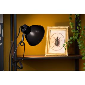 Lucide Moys - klemlamp - 32,5 x 14 x 12,7 cm - zwart