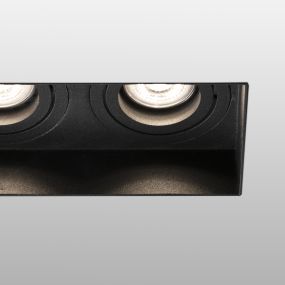 Faro Hyde Trimless - inbouwspot - 164 x 82 mm, 182 x 93 mm inbouwmaat - mat zwart