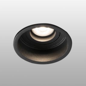 Faro Hyde - inbouwspot - Ø 89 mm, Ø 83 mm inbouwmaat - mat zwart