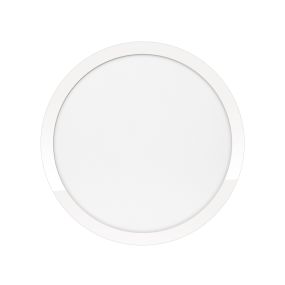 ETH Anne Round - plafondverlichting - Ø 40 x 2,7 cm - 3 stappen dimbaar - 24W LED incl. - IP44 - wit