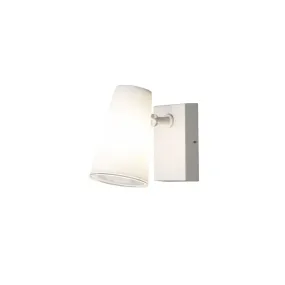 Konstsmide Fano - buiten wandlamp - 12 x 21 x 21,5 cm - IP54 - wit