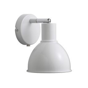 Nordlux Pop 16 - wandverlichting met schakelaar - 15,5 x 19 x 20 cm - wit