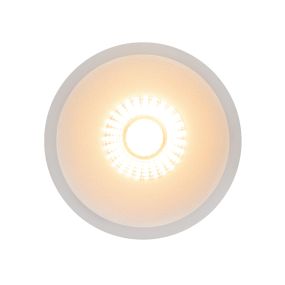 Nordlux Albric - inbouwspot - Ø 90 mm, Ø 83 mm inbouwmaat - 8W dimbare LED incl. - IP44 - wit