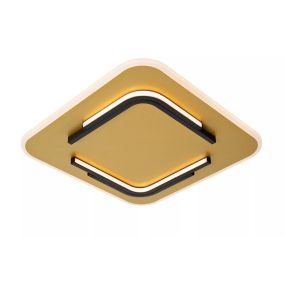 Lucide Andreas - plafondlamp - 40,5 x 40,5 x 5,1 cm - 30W LED incl. - goud