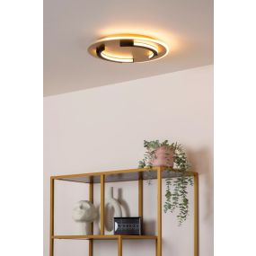 Lucide Andreas - plafondlamp - Ø 39,6 x 5,1 cm - 30W LED incl. - goud