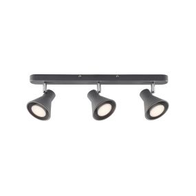 Nordlux Eik 9 - opbouwspot 3L - 45 x 8,6 cm - grijs