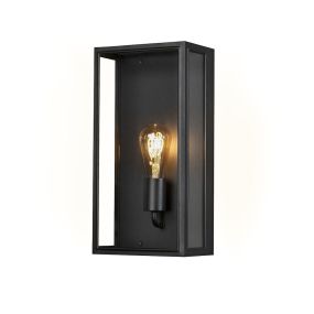 Konstsmide Carpi Large - wandverlichting - 12,5 x 40 x 20,5 cm - IP44 - zwart