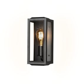 Konstsmide Carpi Mini - wandverlichting - 15 x 30 x 12,5 cm - IP44 - zwart