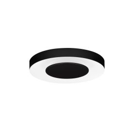 Nova Luce Pada - plafondlamp - Ø 40 x 5 cm - 25W dimbare LED incl. - zandzwart en wit