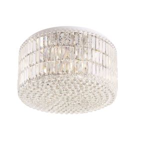 Maxlight Puccini - plafondverlichting - Ø 60 x 35 cm - chroom