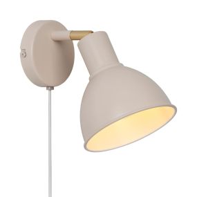 Nordlux Pop - wandlamp - 19 x 20 x 19 cm - beige