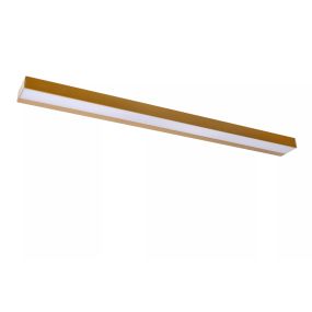 Lucide Alexa - wandlamp langwerpig -  13W LED incl. - 90 x 8 x 3,6 cm - IP44 - mat goud